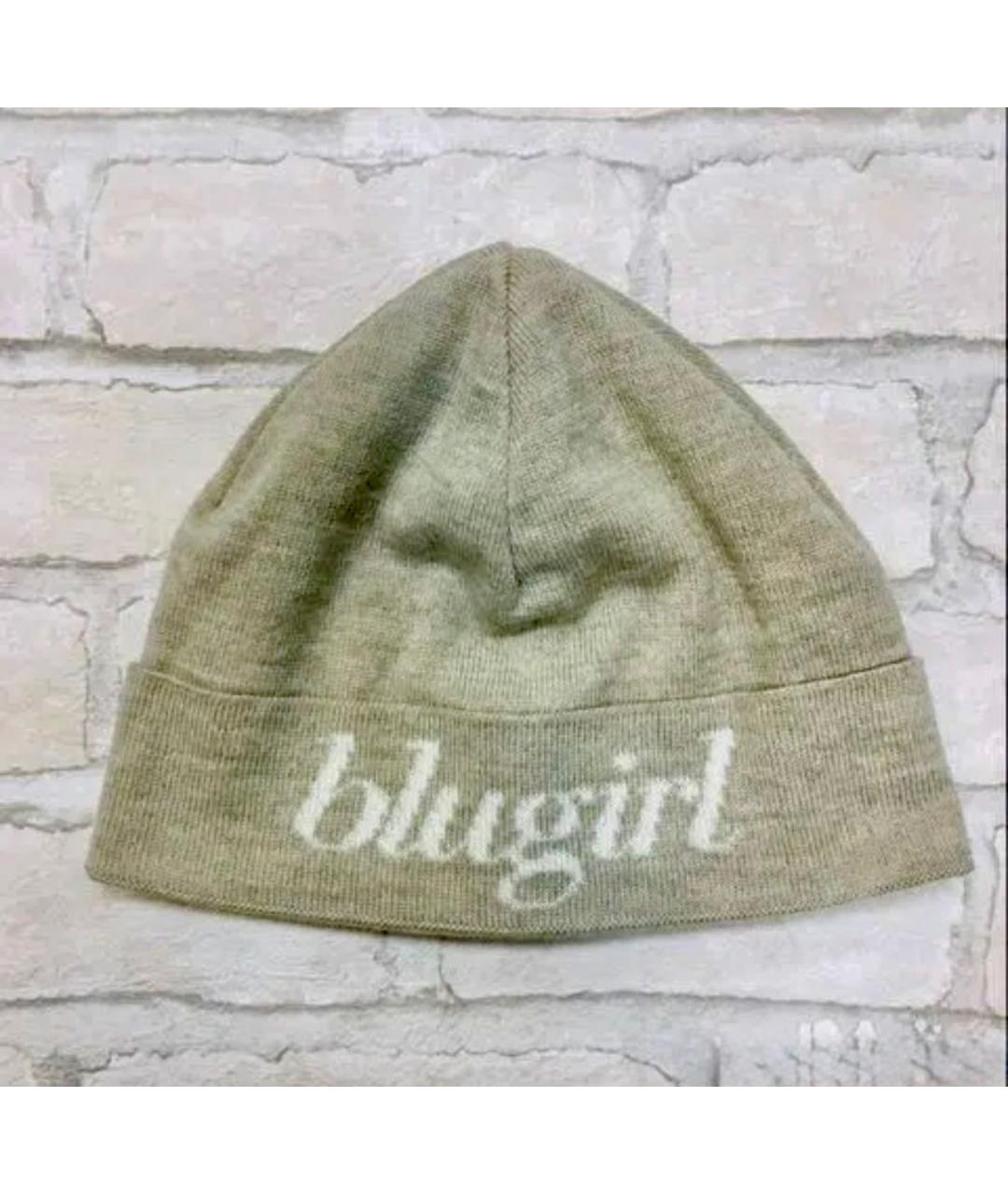 BLUGIRL Бежевая шерстяная шапка, фото 2