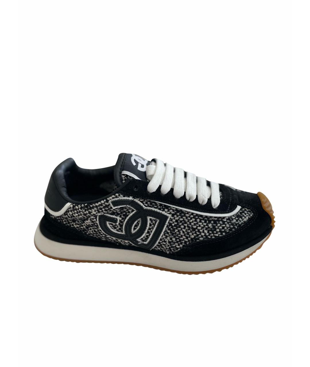 DOLCE&GABBANA Черные текстильные кроссовки, фото 1