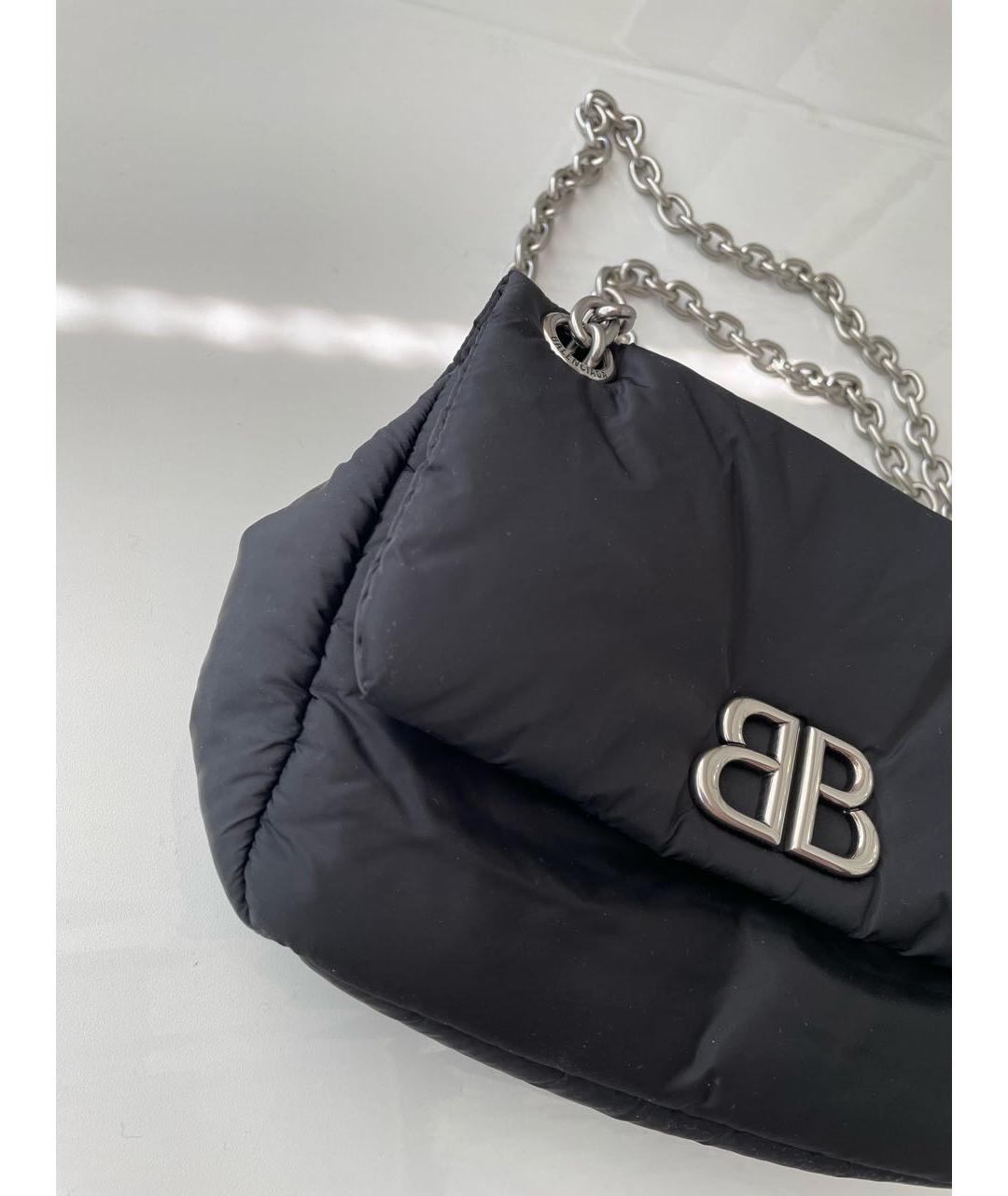 BALENCIAGA Черная тканевая сумка с короткими ручками, фото 2