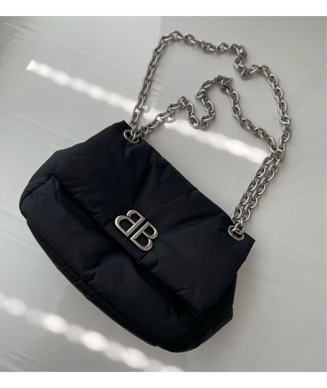 BALENCIAGA Черная тканевая сумка с короткими ручками, фото 9