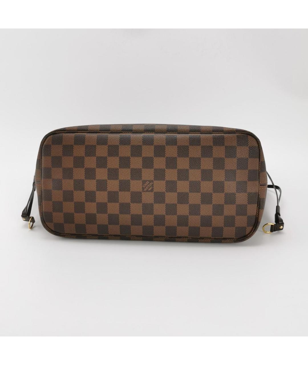 LOUIS VUITTON Коричневая кожаная сумка тоут, фото 3