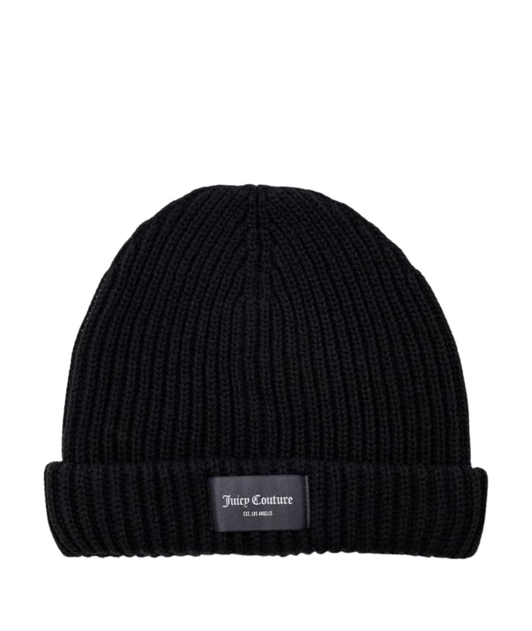 JUICY COUTURE Черная шерстяная шапка, фото 1