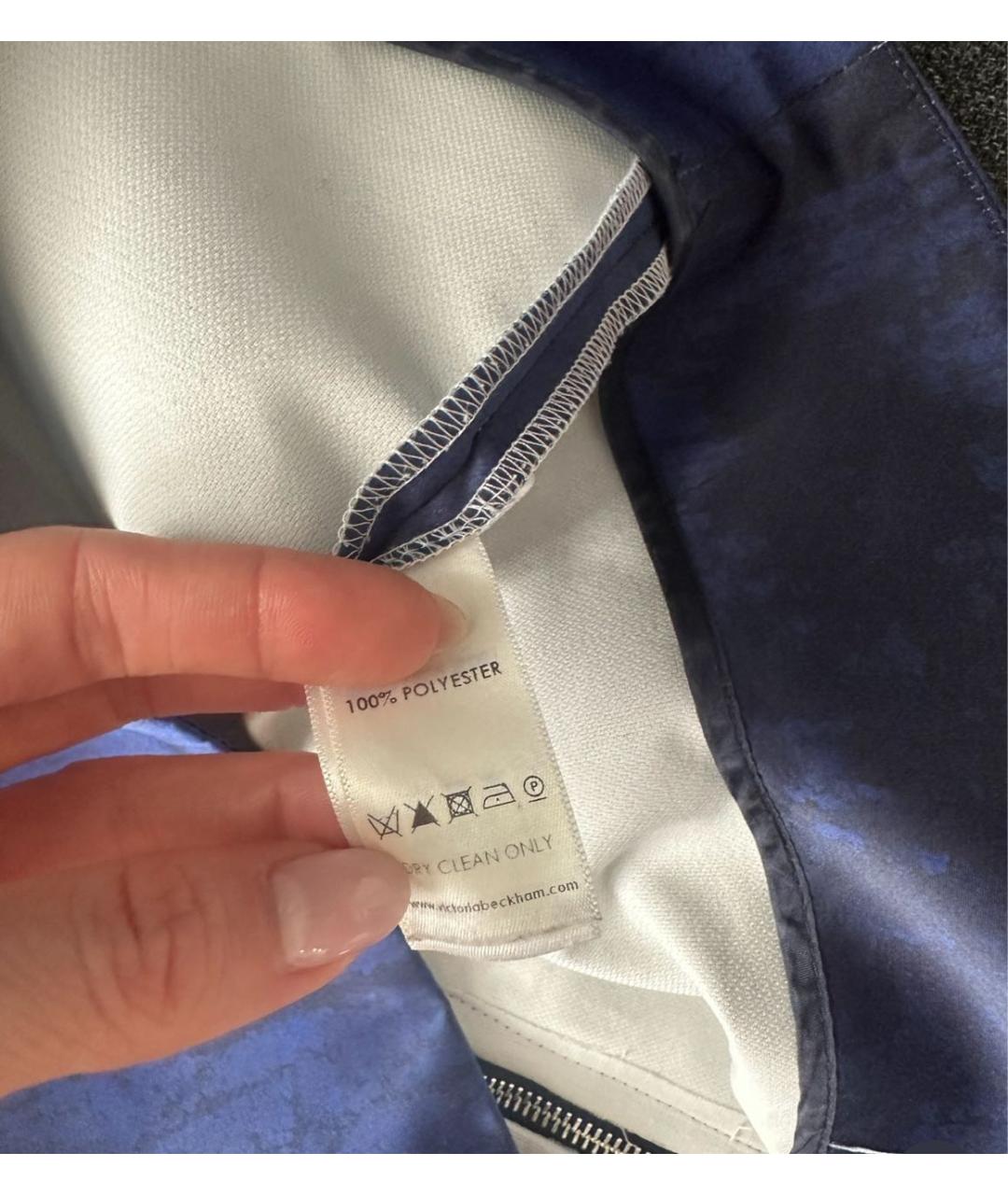 VICTORIA BECKHAM Мульти полиэстеровое повседневное платье, фото 4