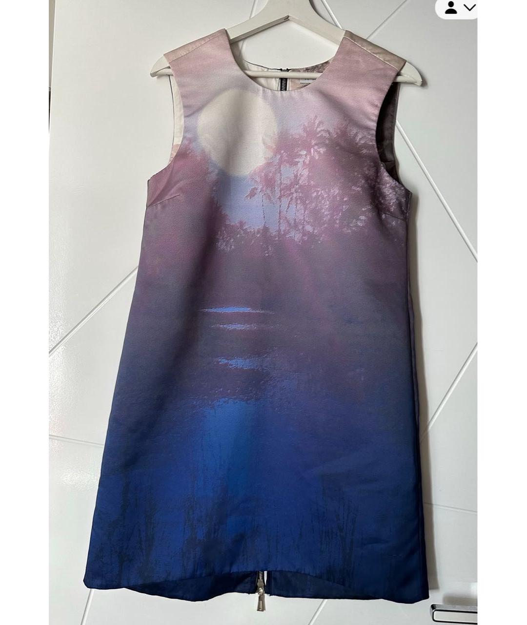 VICTORIA BECKHAM Мульти полиэстеровое повседневное платье, фото 6