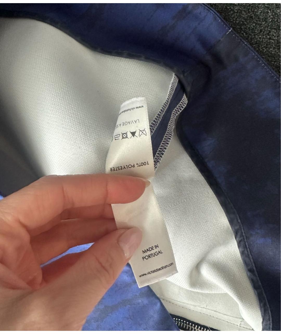 VICTORIA BECKHAM Мульти полиэстеровое повседневное платье, фото 5