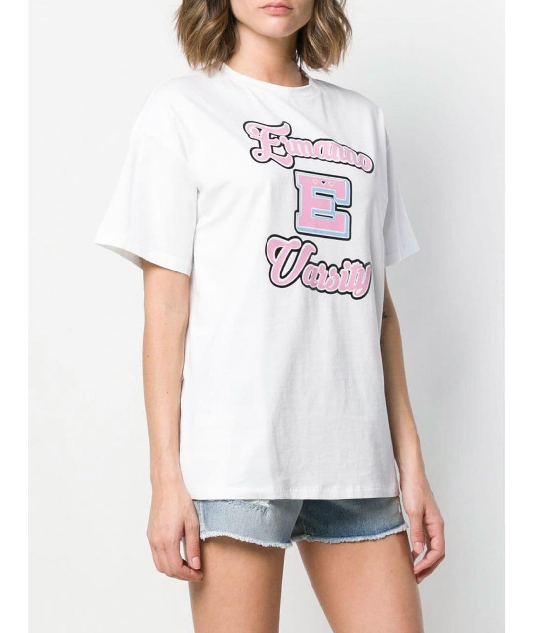 ERMANNO FIRENZE Белая хлопковая футболка, фото 3