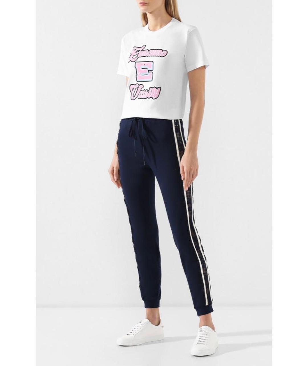 ERMANNO FIRENZE Белая хлопковая футболка, фото 2