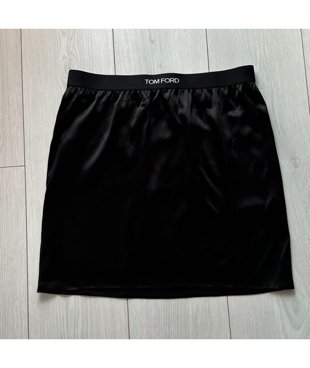TOM FORD Черная юбка мини, фото 6