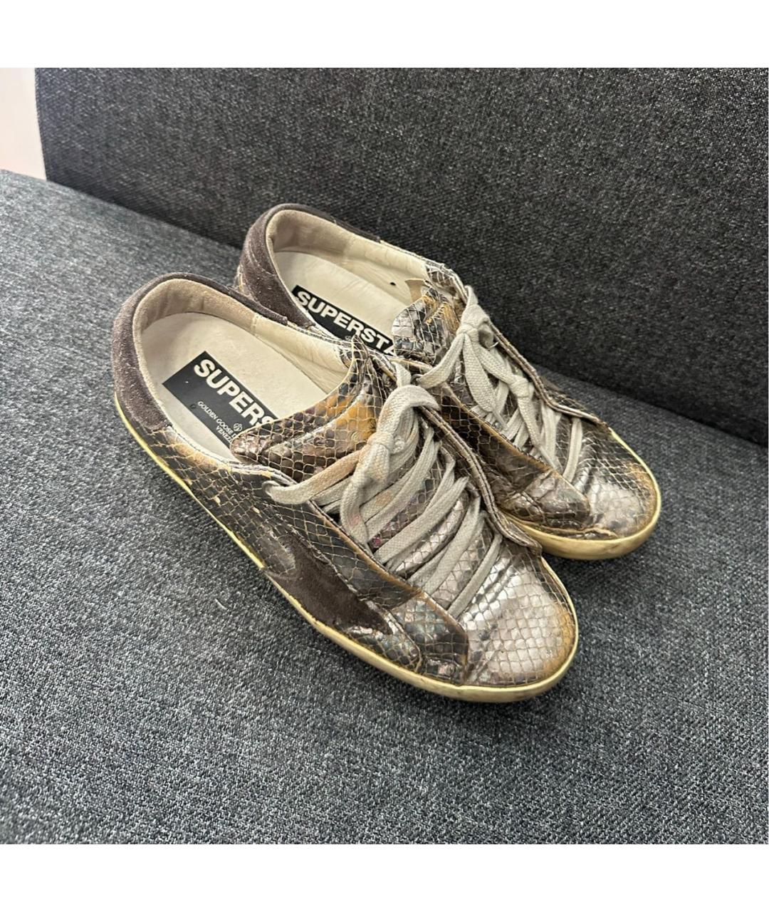 GOLDEN GOOSE DELUXE BRAND Мульти кожаные кеды, фото 5