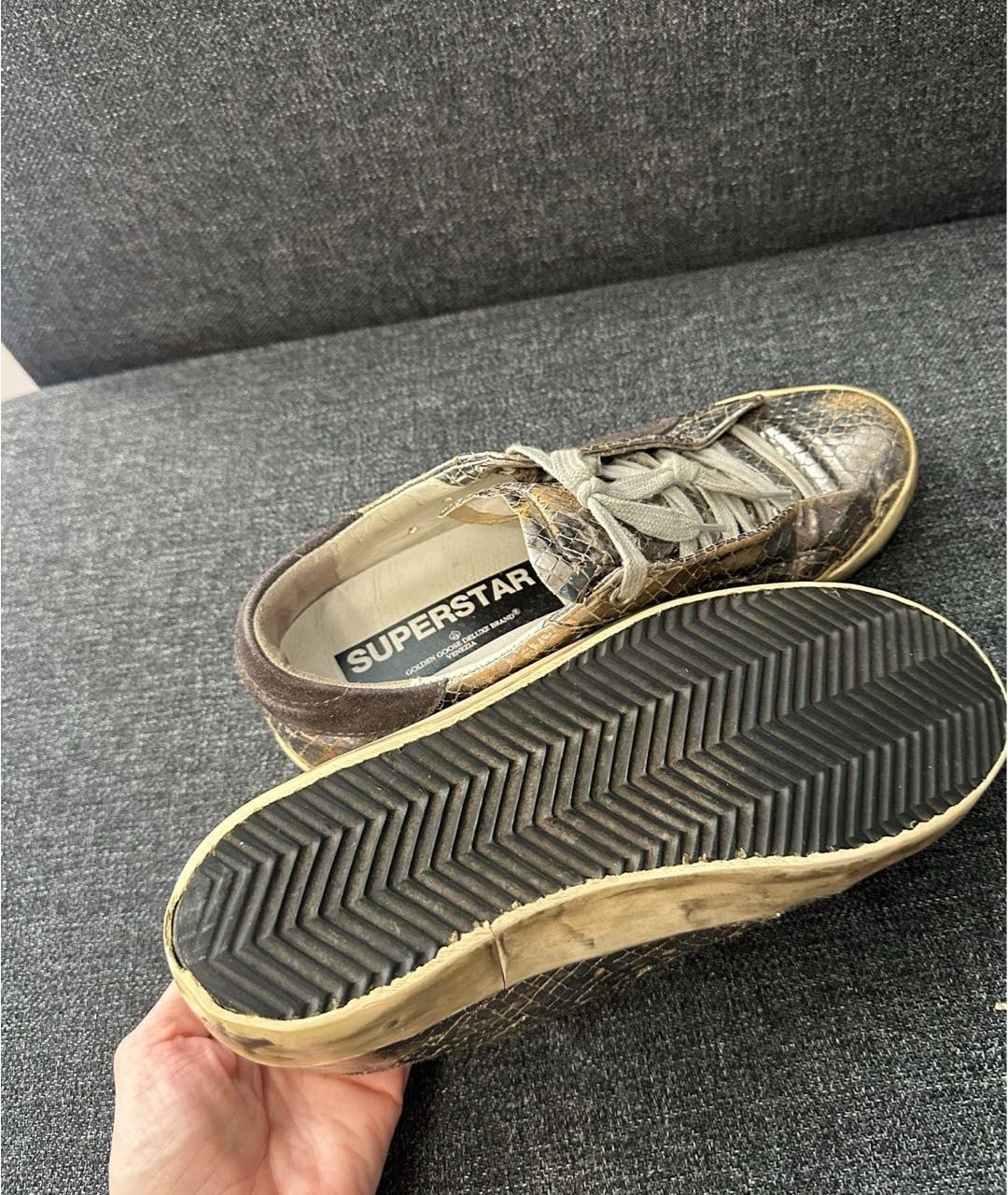 GOLDEN GOOSE DELUXE BRAND Мульти кожаные кеды, фото 4