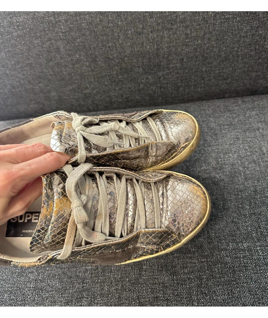 GOLDEN GOOSE DELUXE BRAND Мульти кожаные кеды, фото 2