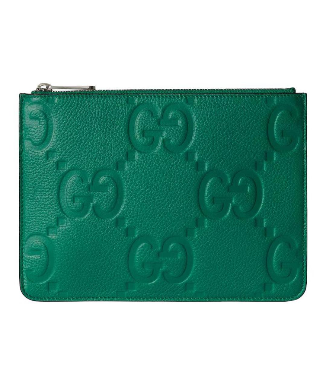 GUCCI Зеленая кожаная папка для документов, фото 1