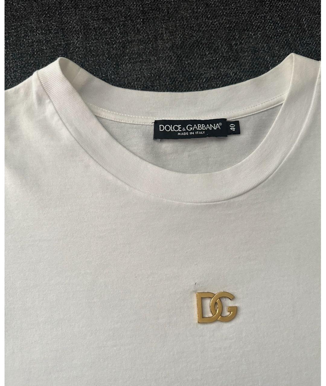 DOLCE&GABBANA Белая футболка, фото 2