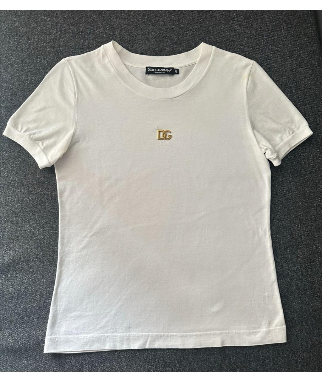 DOLCE&GABBANA Белая футболка, фото 4