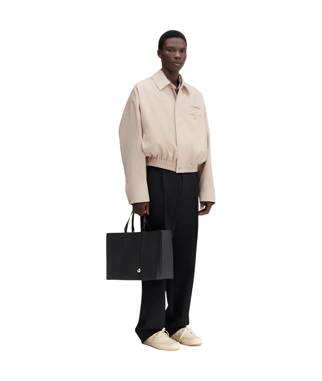 JACQUEMUS Бежевая шерстяная куртка, фото 4