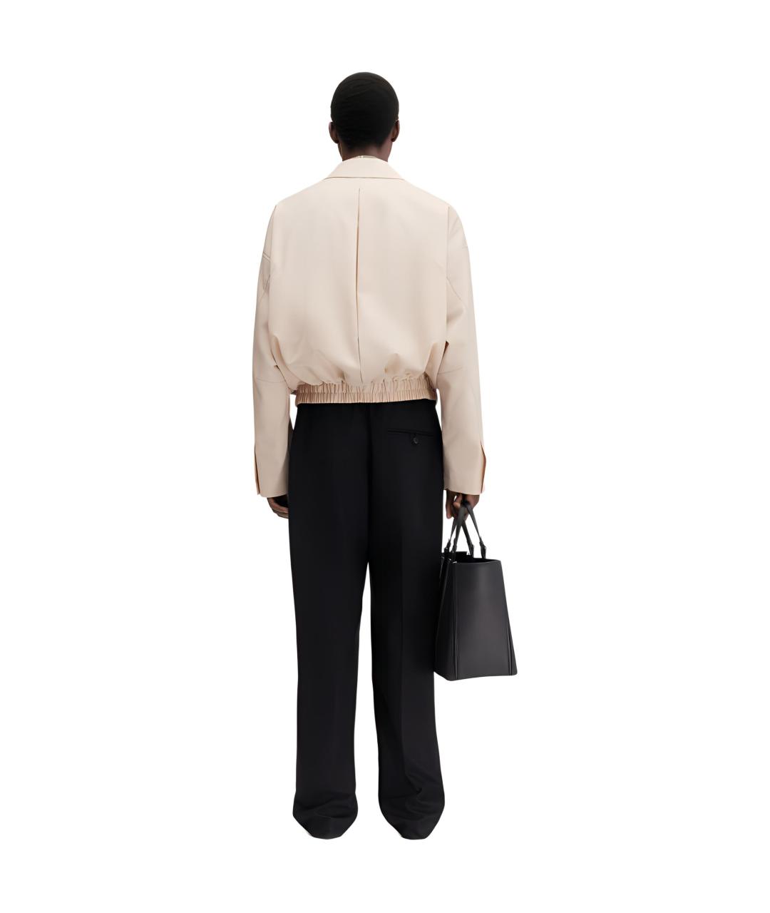 JACQUEMUS Бежевая шерстяная куртка, фото 3