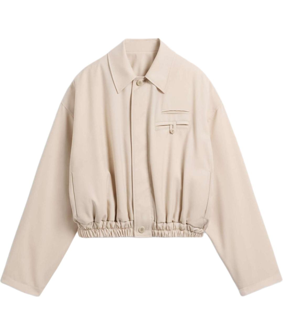 JACQUEMUS Бежевая шерстяная куртка, фото 1