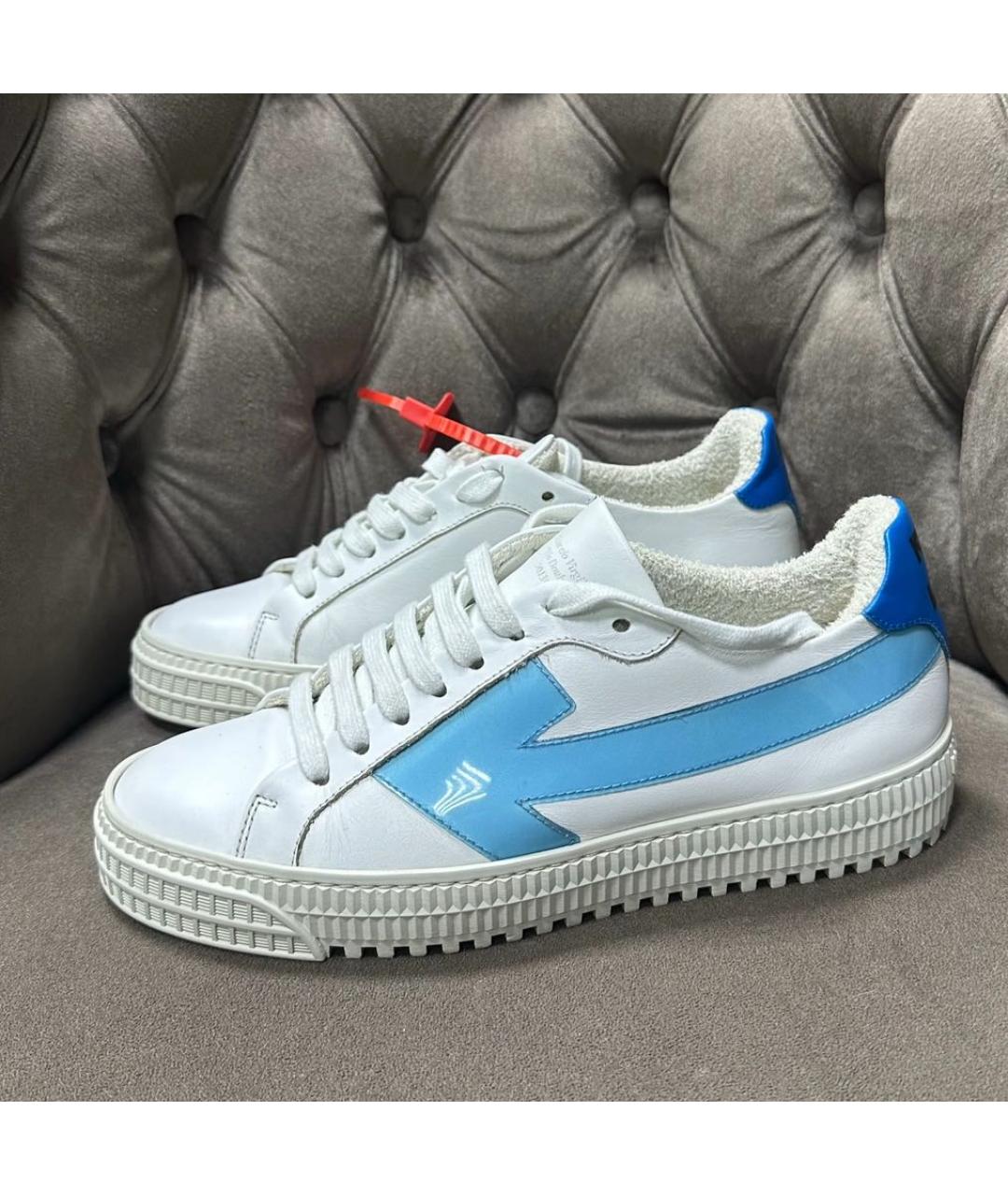 OFF-WHITE Белые кеды, фото 7