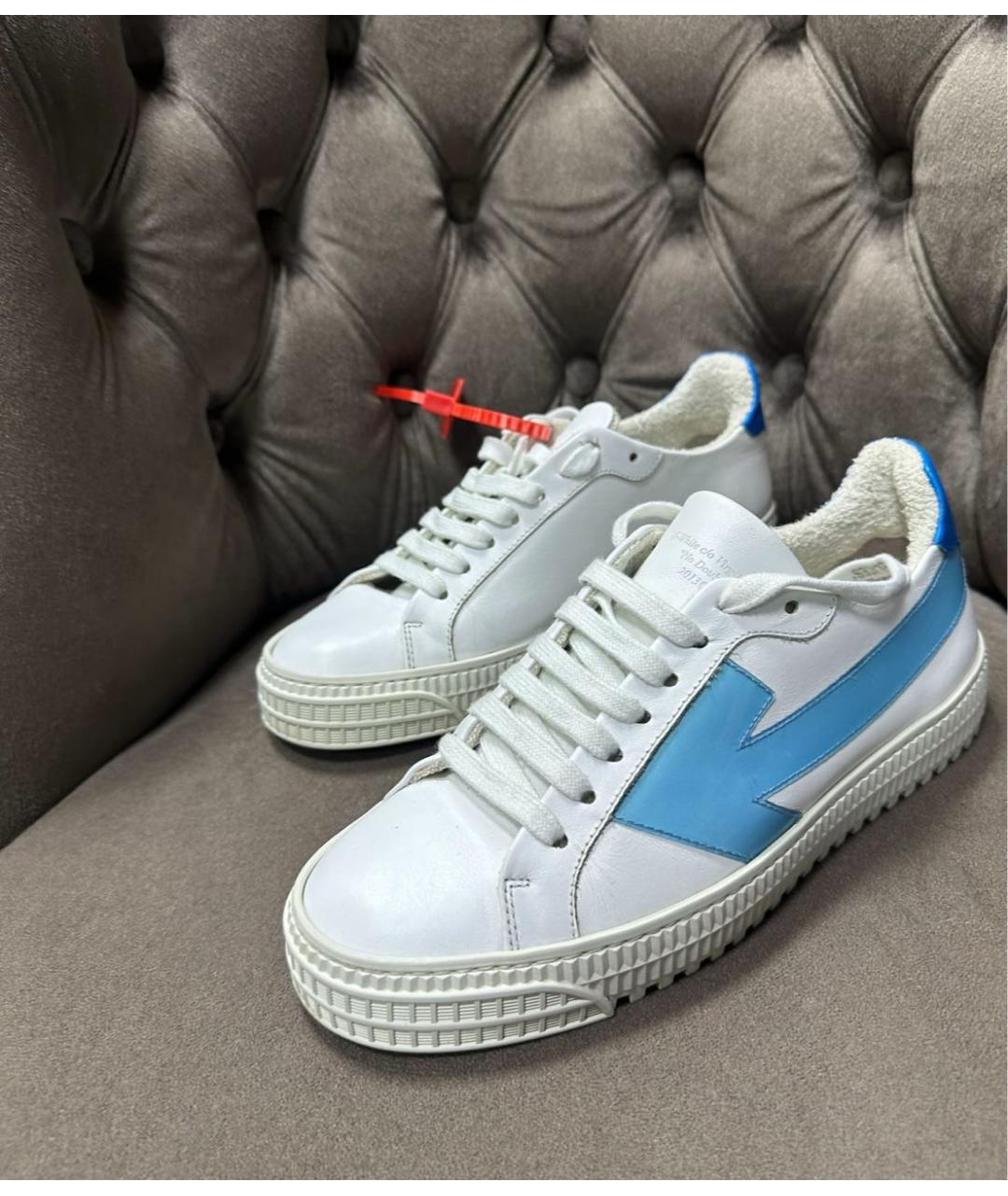 OFF-WHITE Белые кеды, фото 2