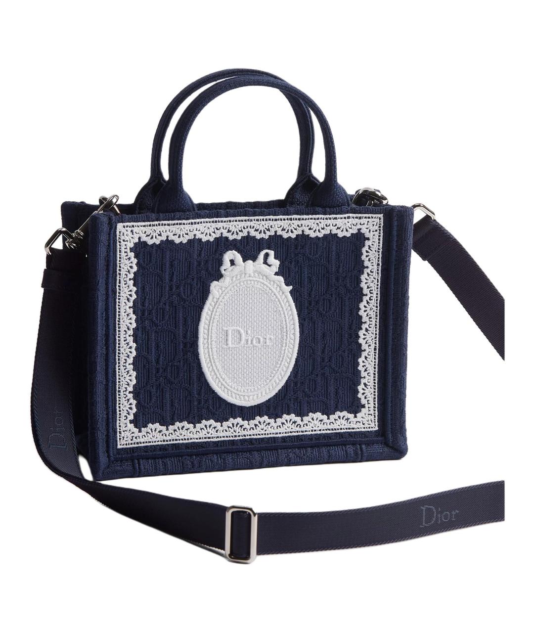 CHRISTIAN DIOR Темно-синяя сумка через плечо, фото 3