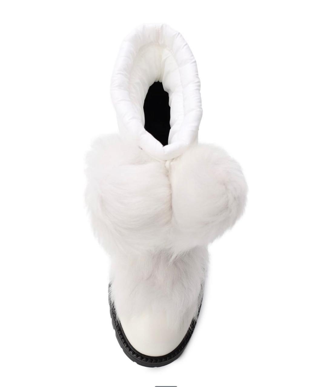 JIMMY CHOO Белые кожаные ботинки, фото 4