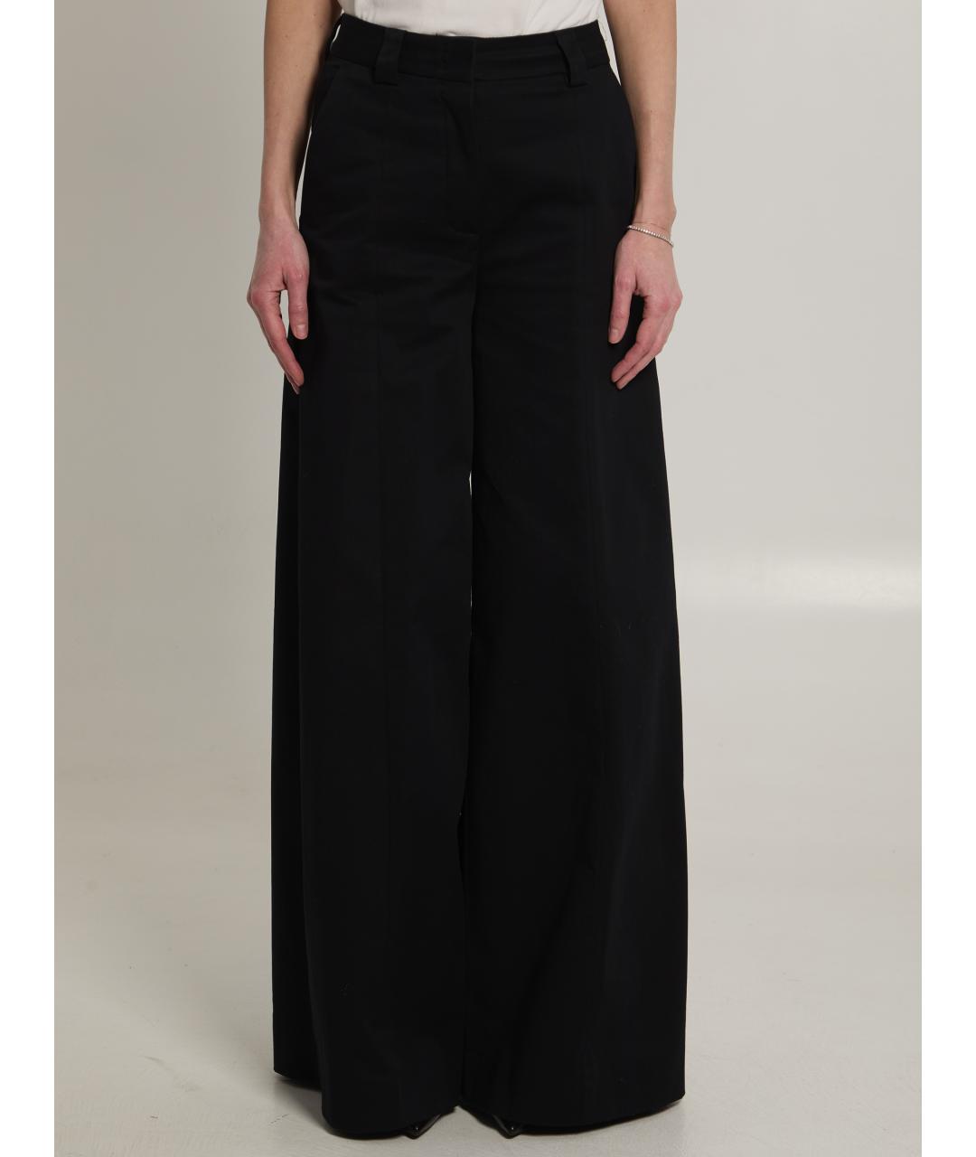 THELATEST Черные хлопковые прямые брюки, фото 5