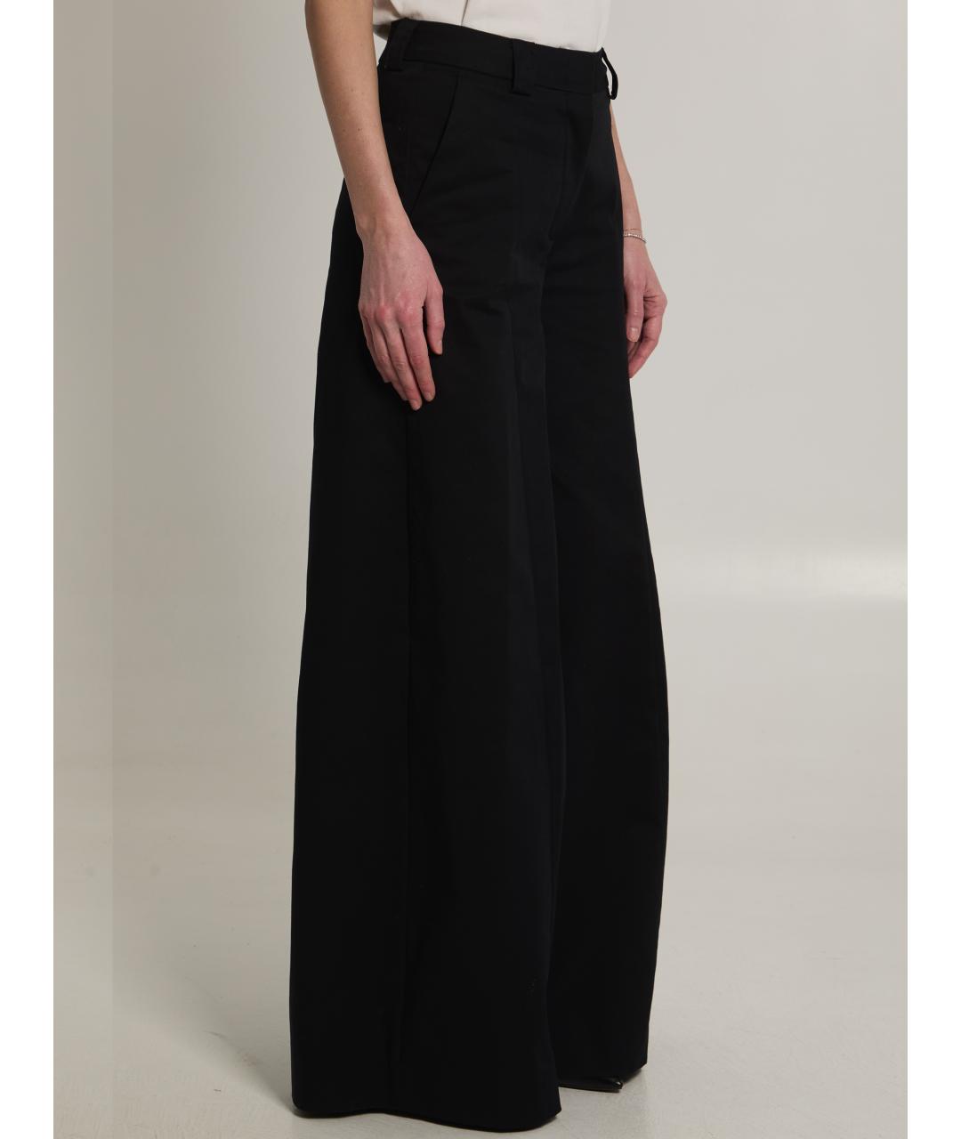 THELATEST Черные хлопковые прямые брюки, фото 2