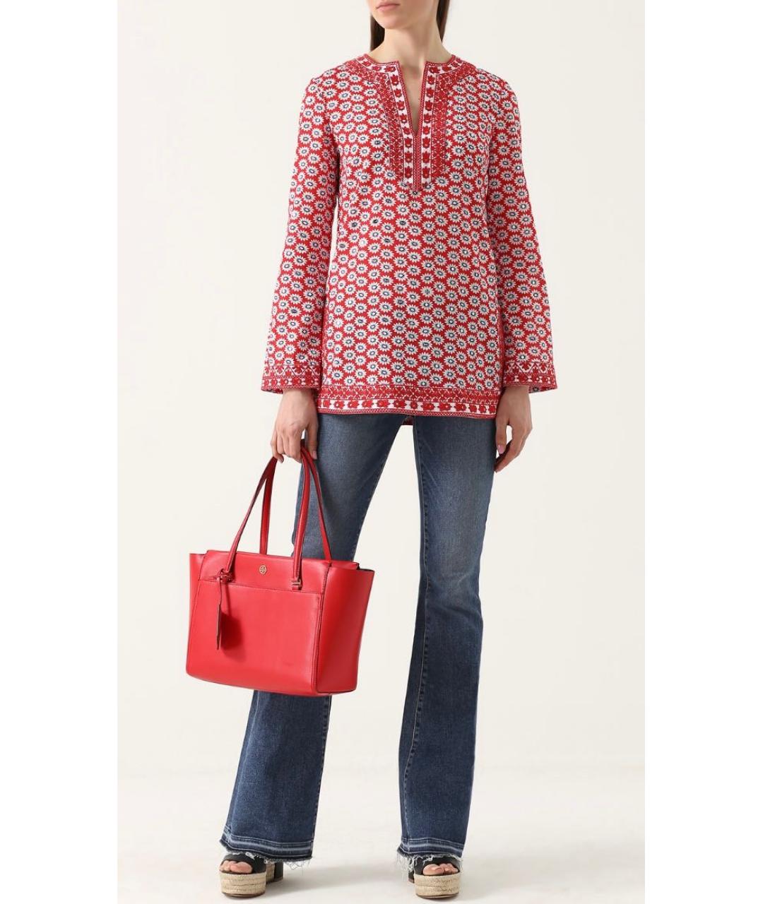 TORY BURCH Красная блузы, фото 3