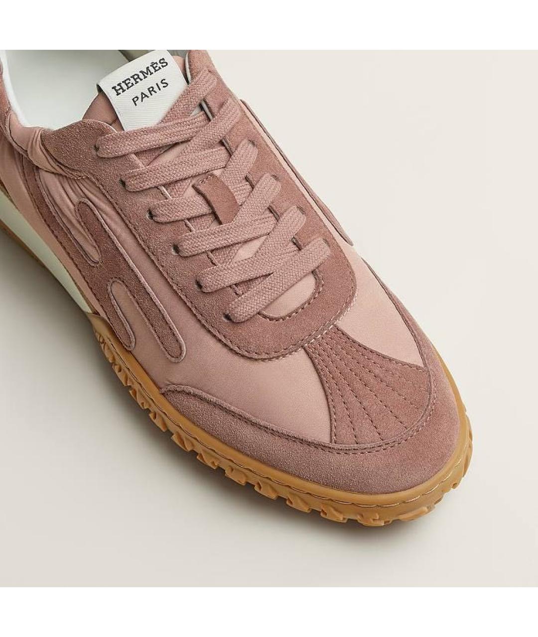 HERMES Розовые кроссовки, фото 6