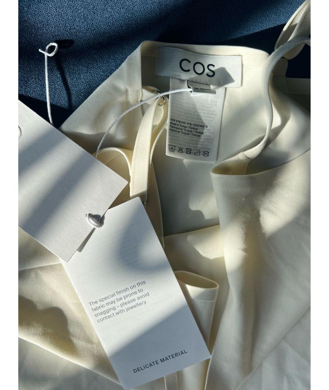 COS Бежевая полиэстеровая майка, фото 3