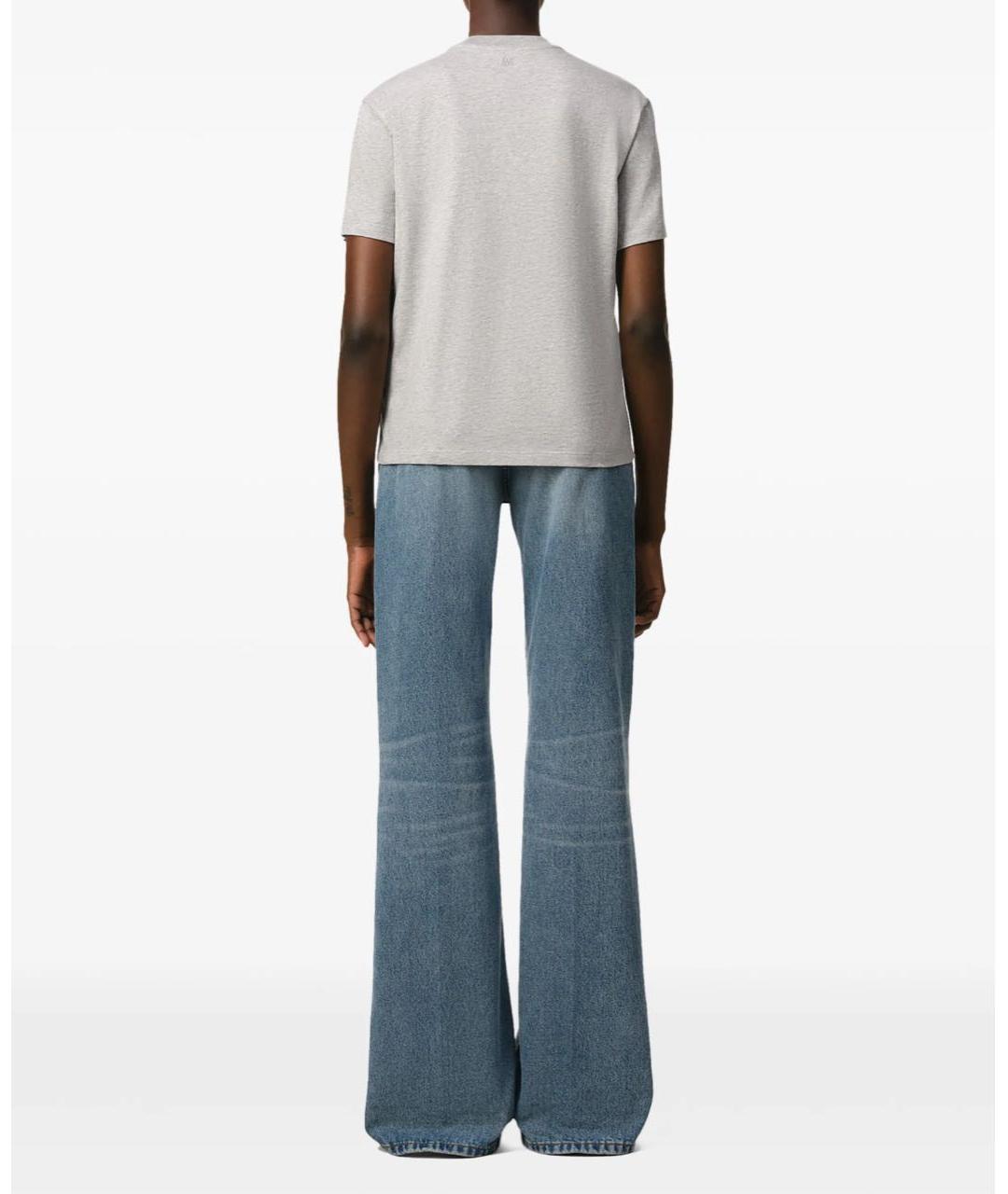 Ami Paris Серая хлопковая футболка, фото 5