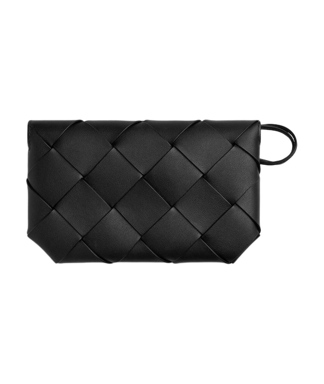 BOTTEGA VENETA Черный кожаный кошелек, фото 2