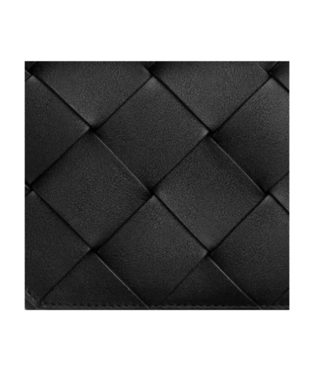 BOTTEGA VENETA Черный кожаный кошелек, фото 5