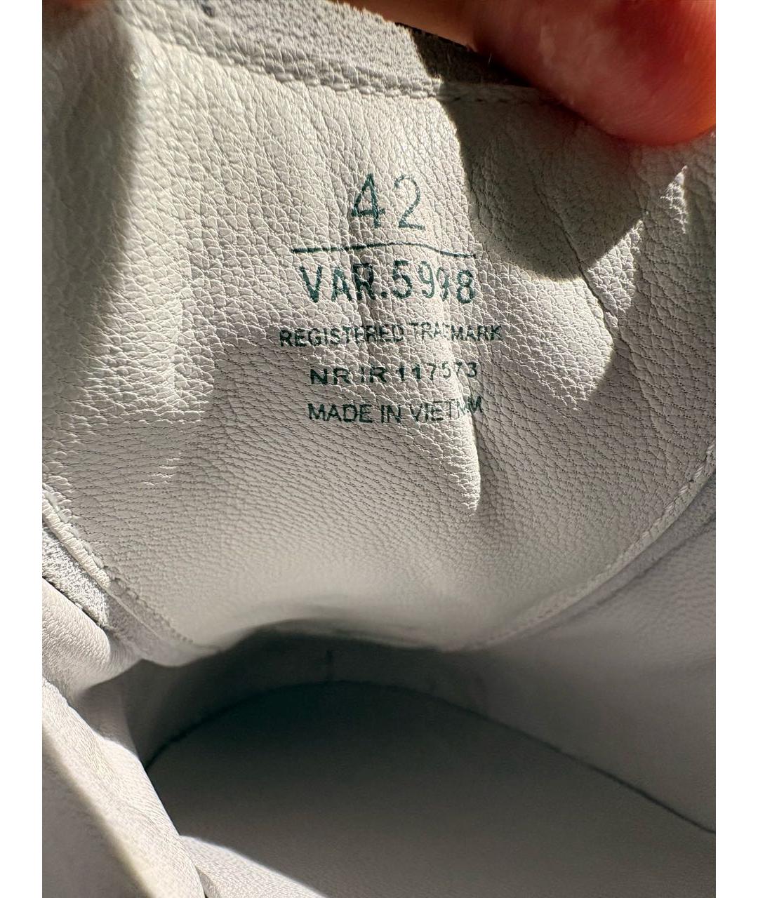 PREMIATA Белые кожаные низкие кроссовки / кеды, фото 6