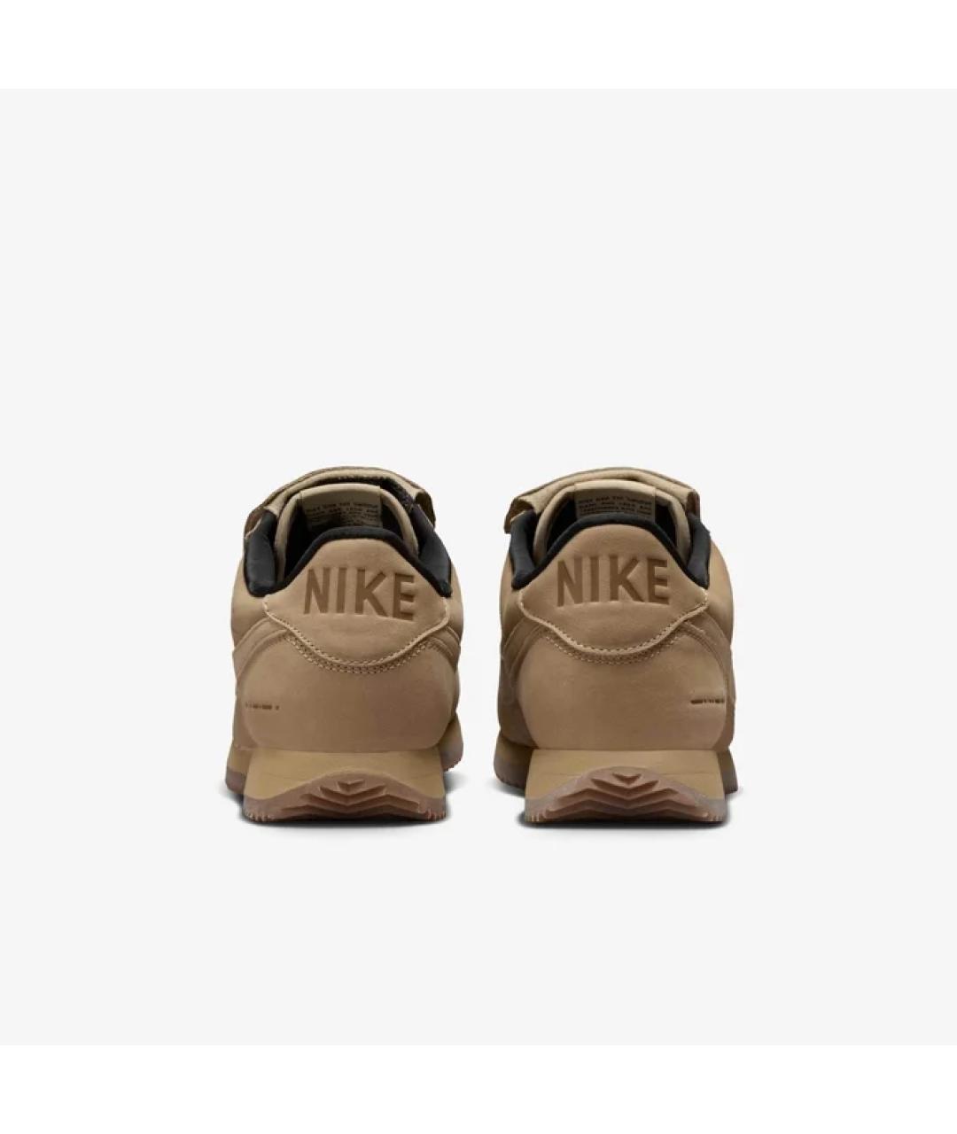 NIKE Бежевые замшевые кроссовки, фото 4