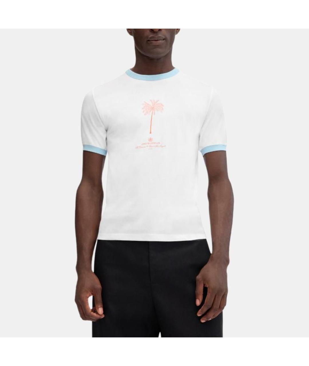 JACQUEMUS Белая хлопковая футболка, фото 2