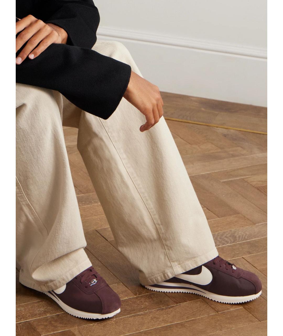 NIKE Бордовые текстильные кроссовки, фото 5