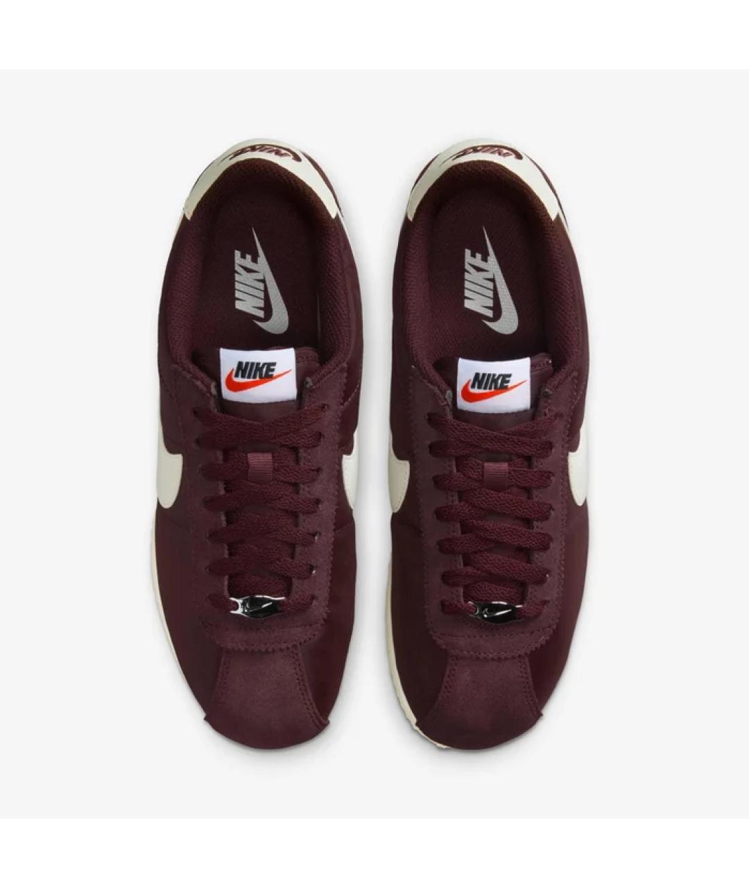 NIKE Бордовые текстильные низкие кроссовки / кеды, фото 3