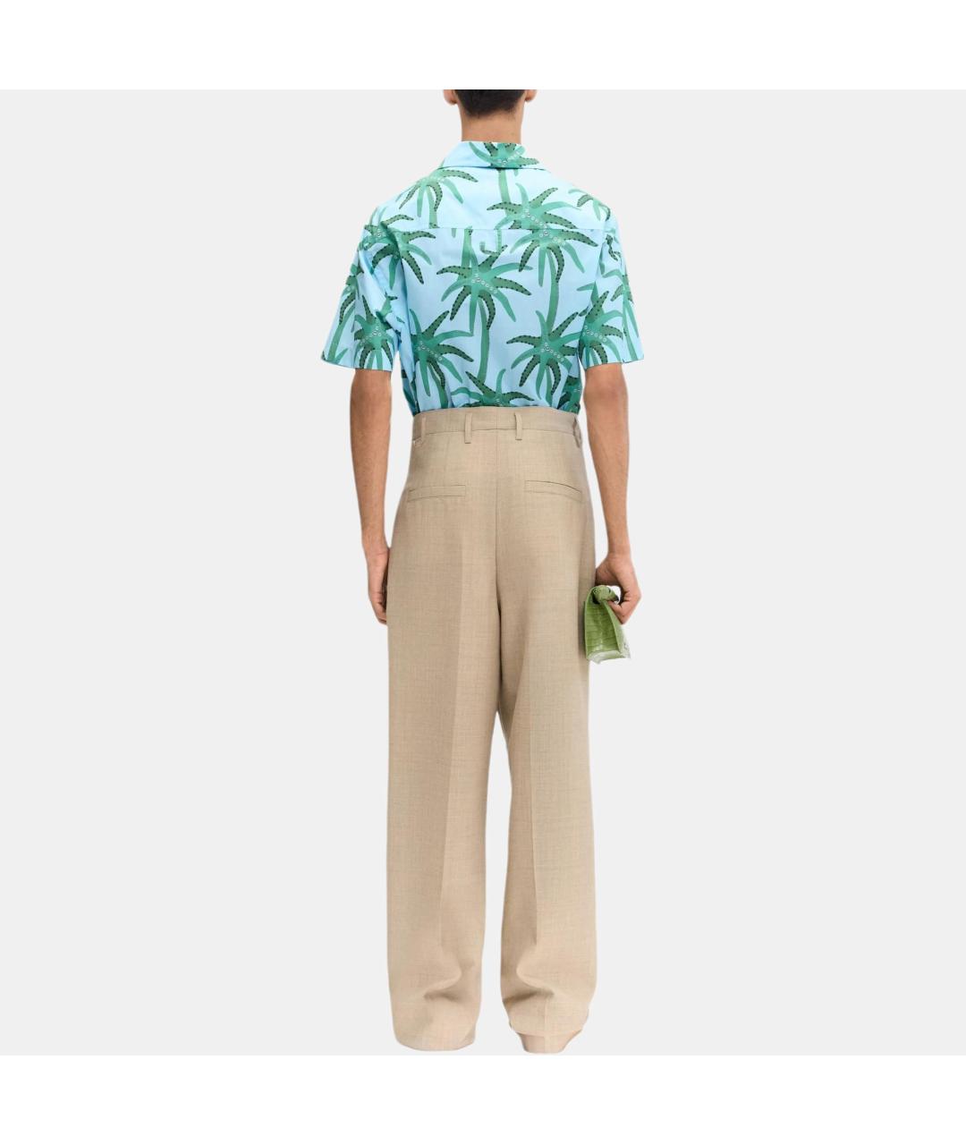 JACQUEMUS Синяя хлопковая кэжуал рубашка, фото 5