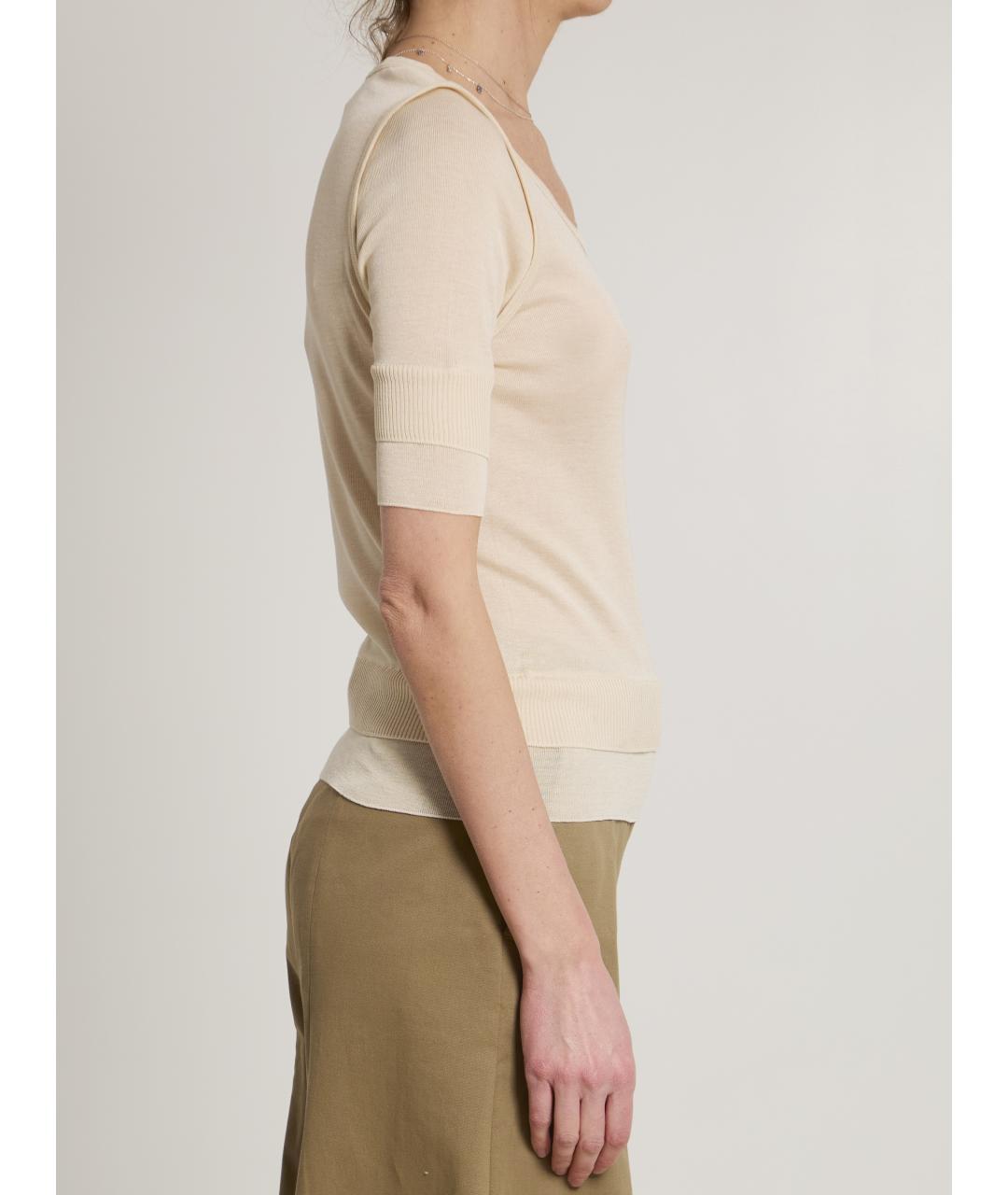 LEMAIRE Розовая вискозная футболка, фото 3