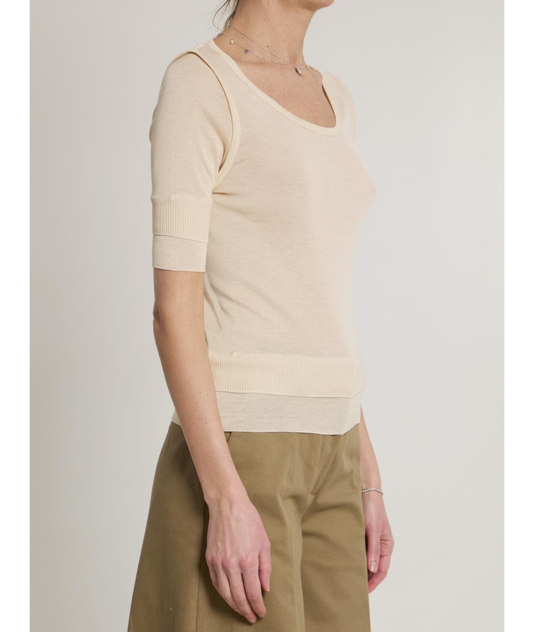 LEMAIRE Розовая вискозная футболка, фото 2