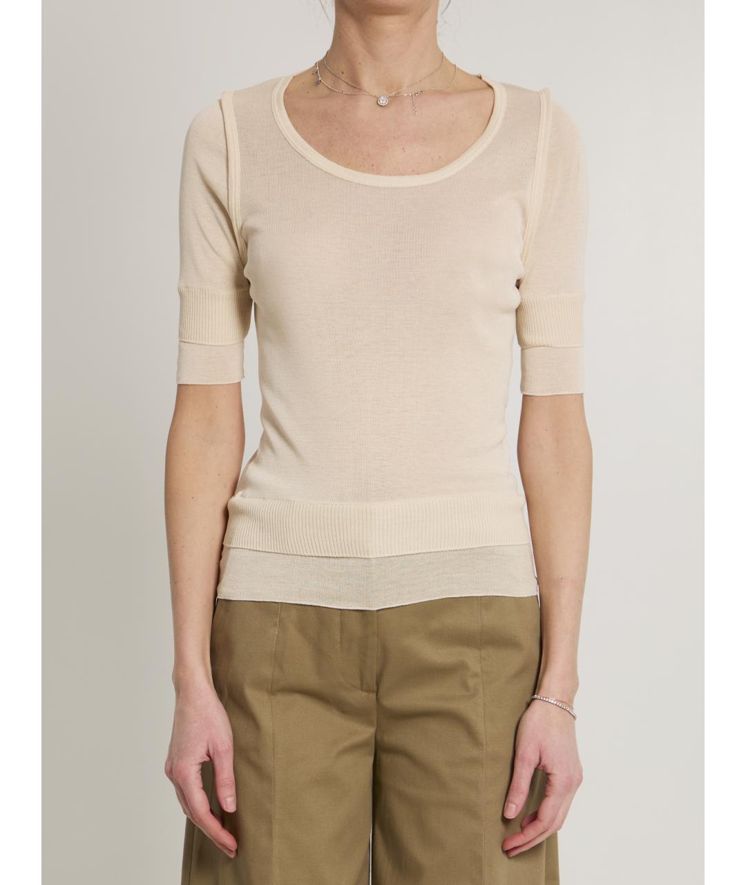 LEMAIRE Розовая вискозная футболка, фото 5