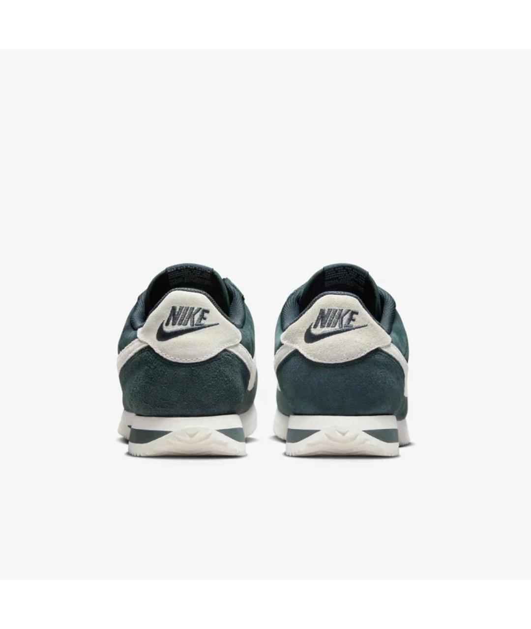 NIKE Зеленые текстильные низкие кроссовки / кеды, фото 4