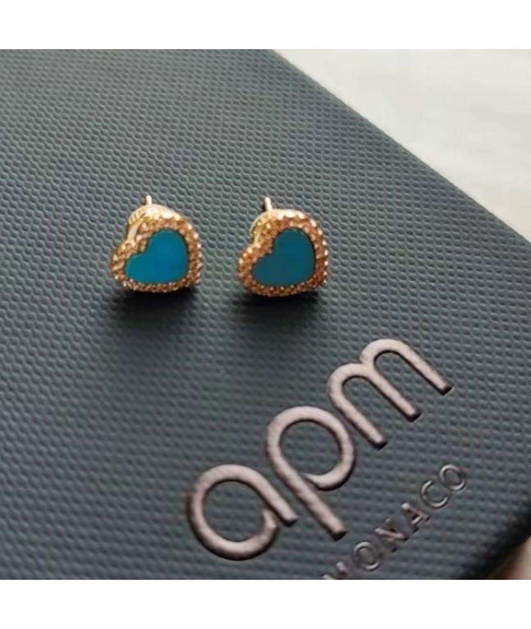 APM Monaco Бирюзовые серебряные серьги, фото 7