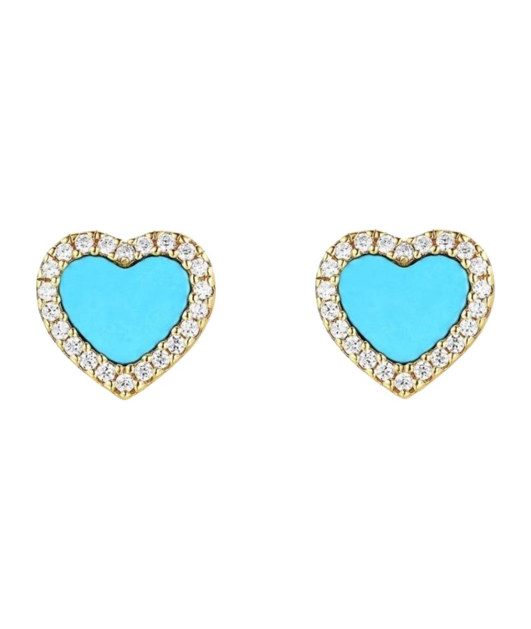 APM Monaco Бирюзовые серебряные серьги, фото 1