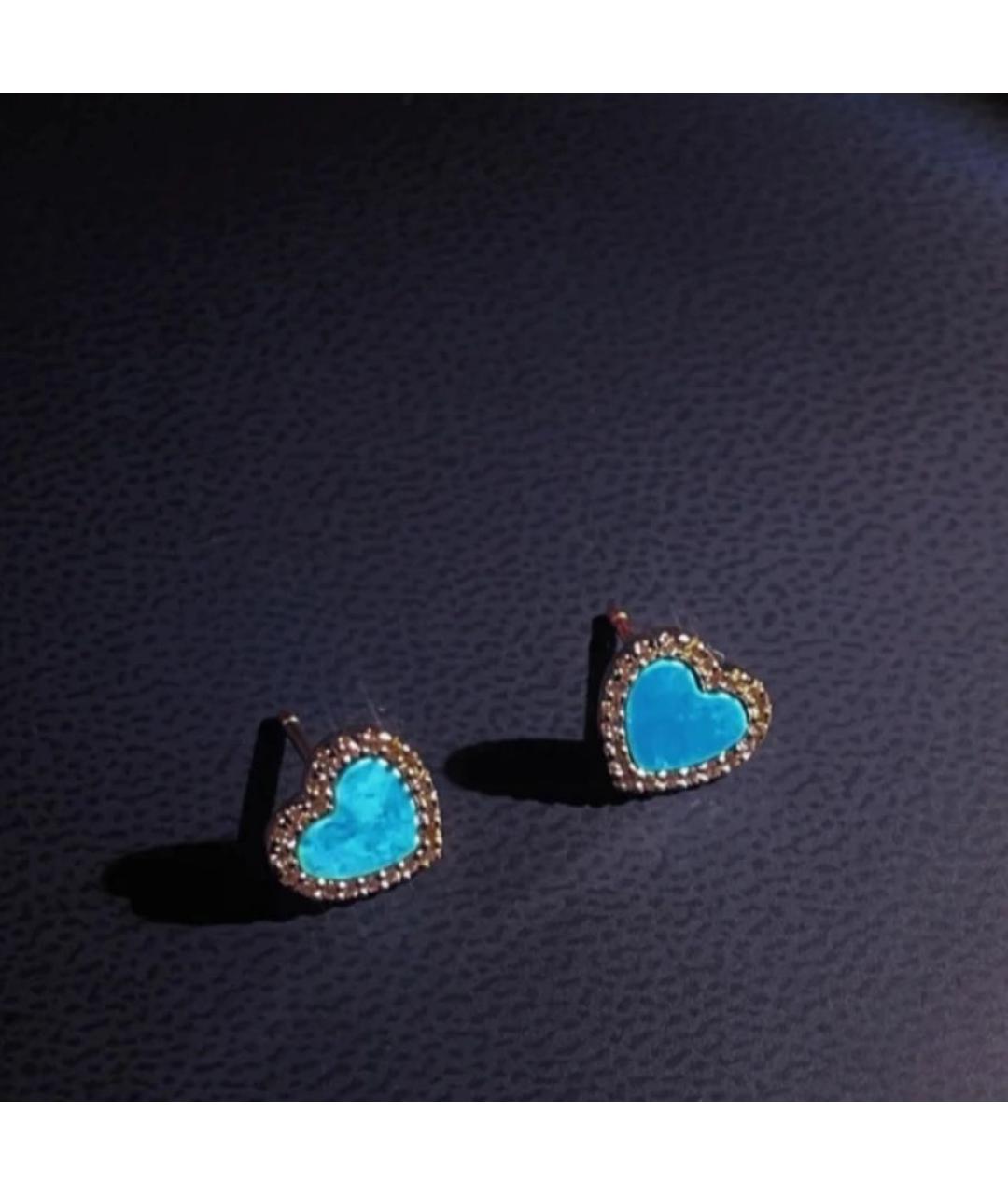 APM Monaco Бирюзовые серебряные серьги, фото 5