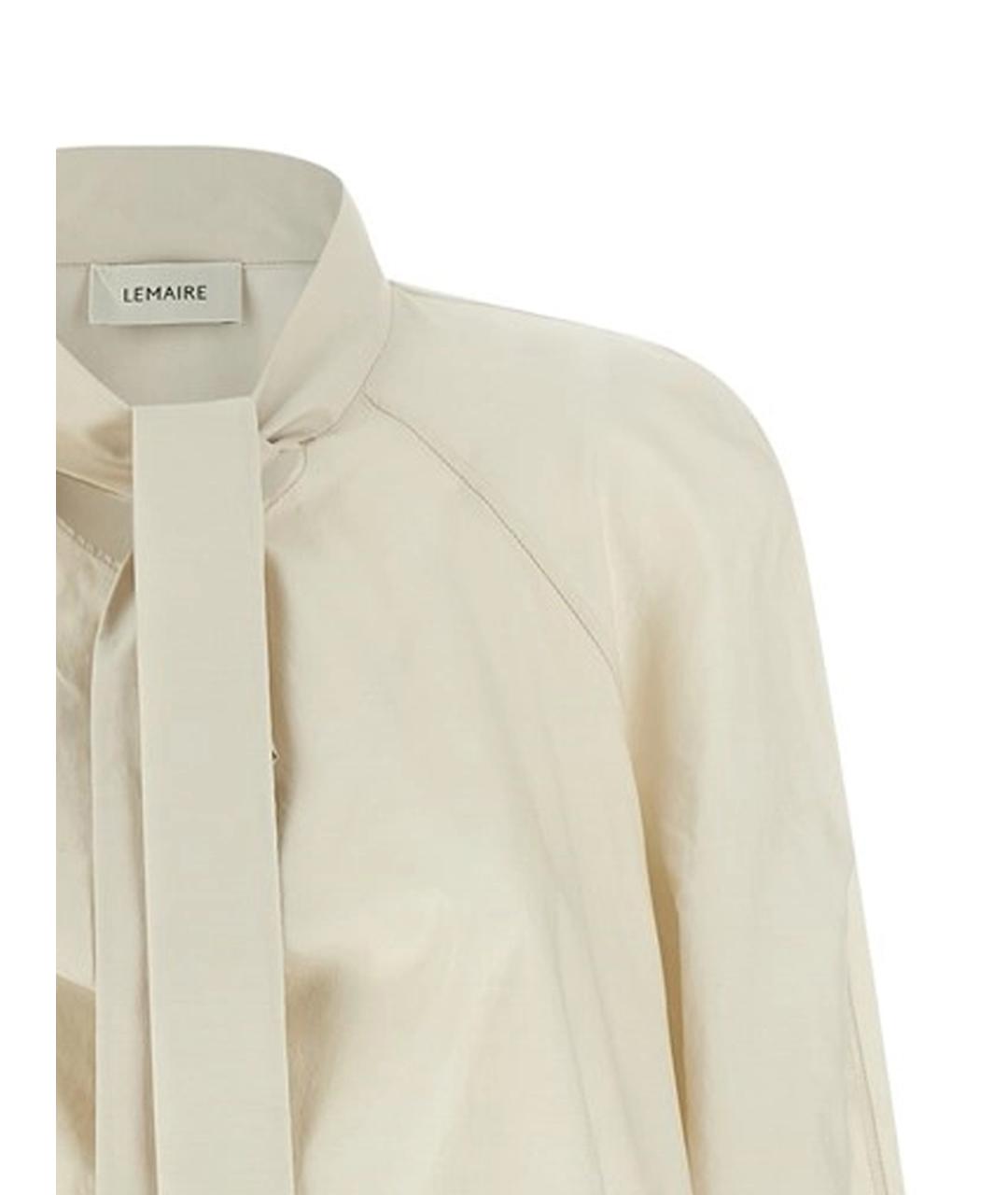 LEMAIRE Белая хлопковая рубашка, фото 4