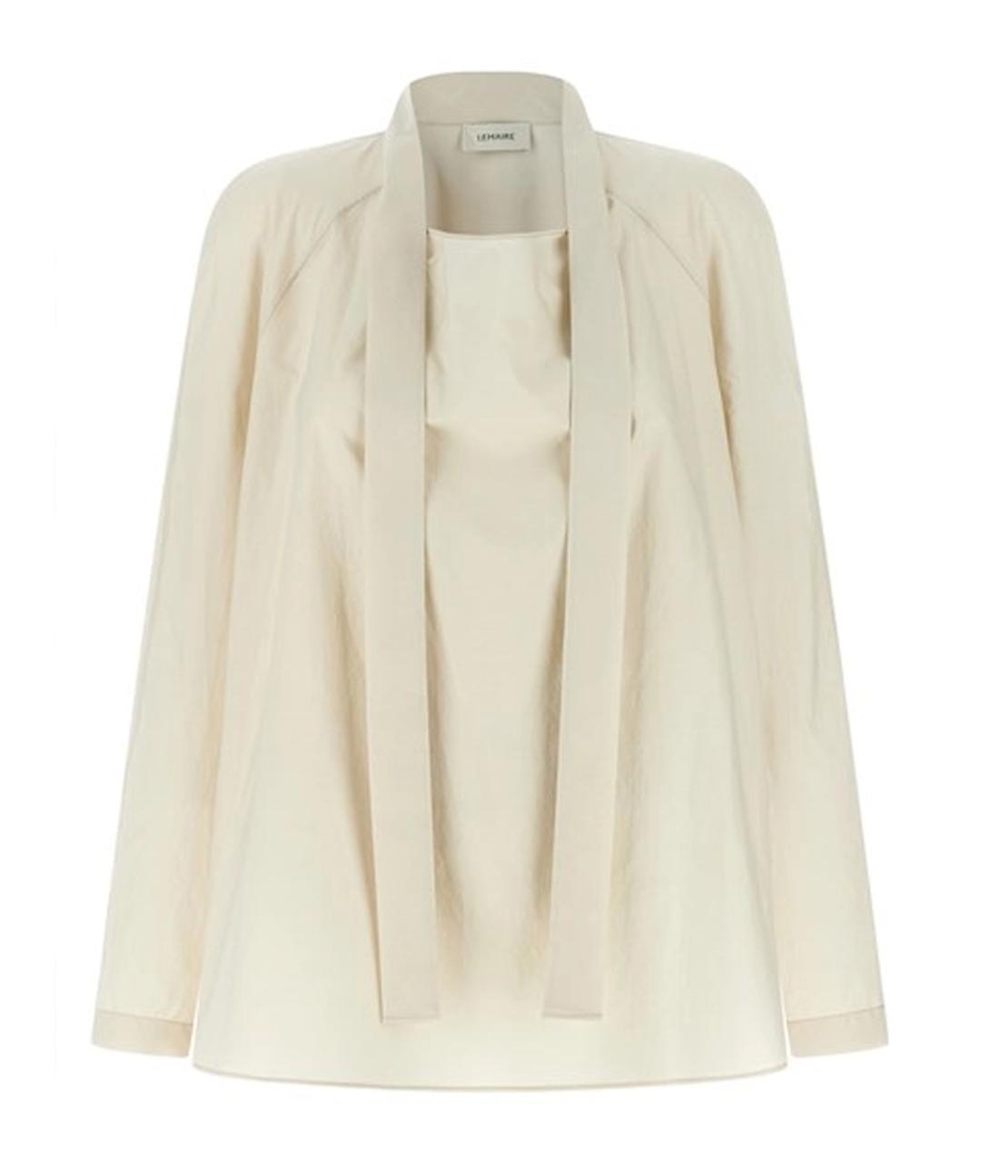 LEMAIRE Белая хлопковая рубашка, фото 3