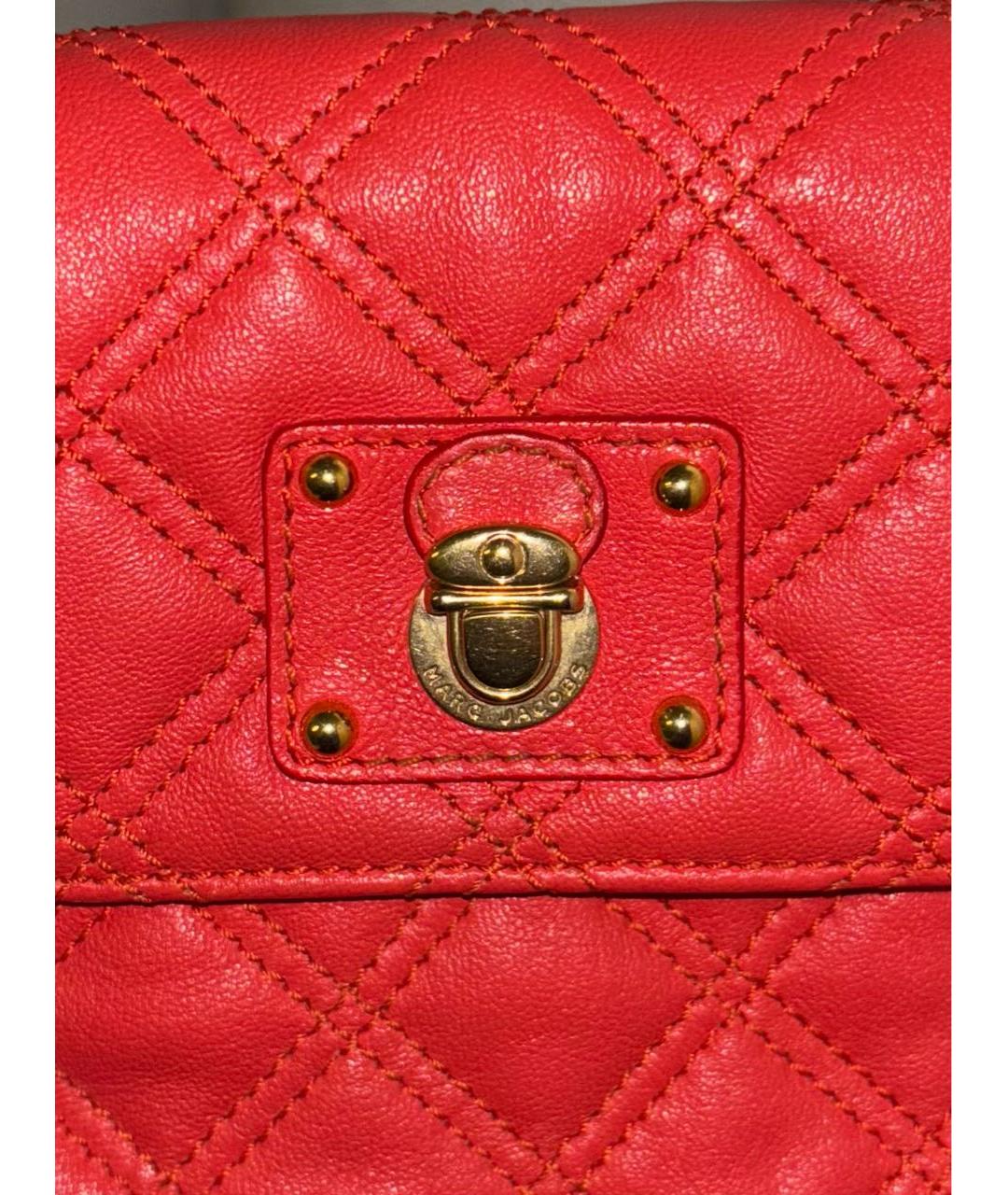 MARC JACOBS Красная кожаная сумка через плечо, фото 7