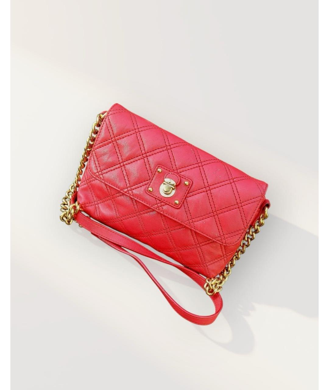 MARC JACOBS Красная кожаная сумка через плечо, фото 8
